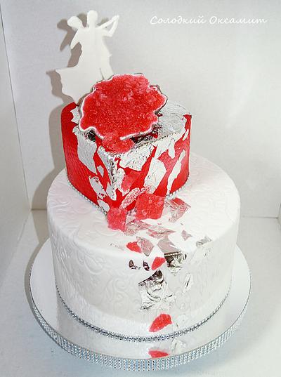 red geode - Cake by Oksana Kliuiko