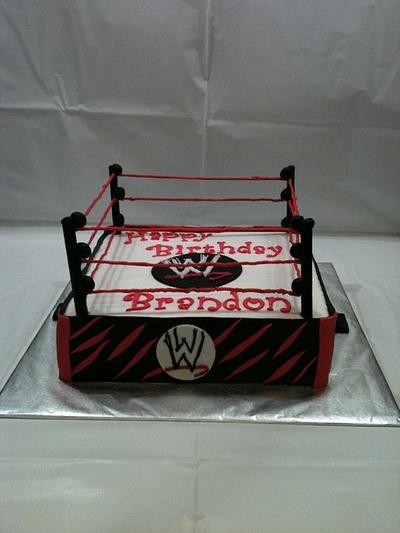 Wrestling Cake - Cake by Dawn Henderson