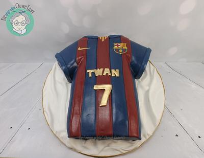 3d FC Barcelona cake - Cake by DeOuweTaart