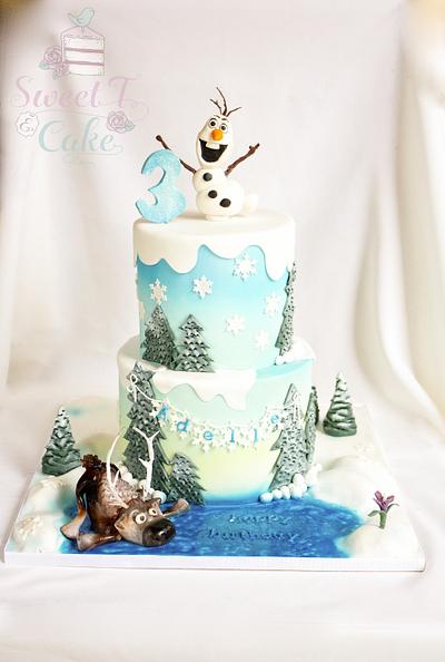 Frozen theme cake - Cake by Tina