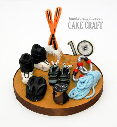 Sporty cake topper - Cake by Janette MacPherson Cake Craft