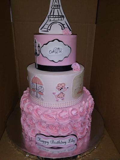 Paris Birthday Cake - Cake by Rosa
