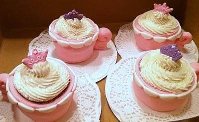 Tea Party Princess Cupcakes - Cake by Cathy