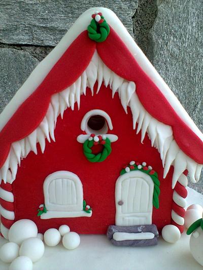 Christmas cake - House - Cake by Clara