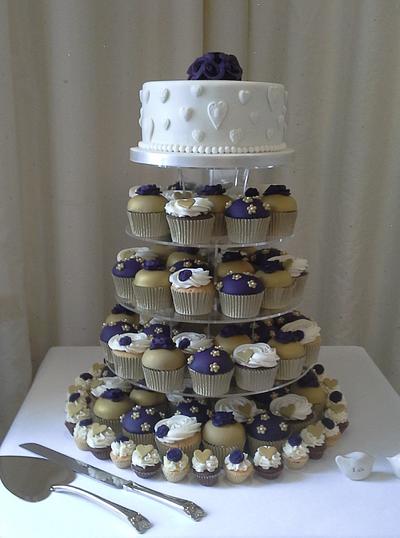 Wedding cupcake tower - Cake by Wendy 