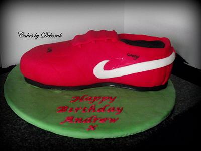 Football Boot  - Cake by cakesbydeborah