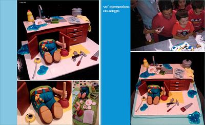 Fun Plumber Cake! - Cake by Bela Verdasca