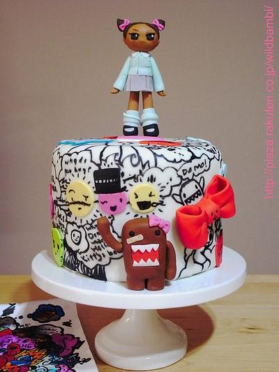 Random Doodle birthday cake - Cake by Hiromi Greer