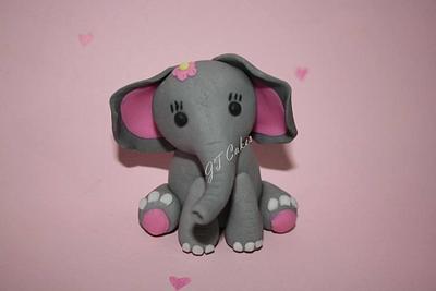 Elephant cake topper - Cake by JT Cakes