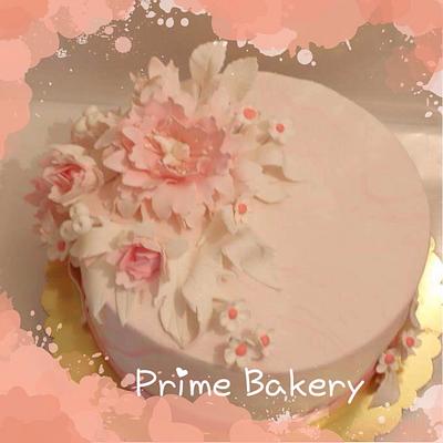 Peony flowers cake - Cake by Prime Bakery
