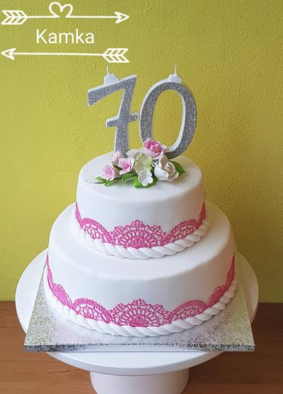 Birthday cake 70 - Cake by Kamka