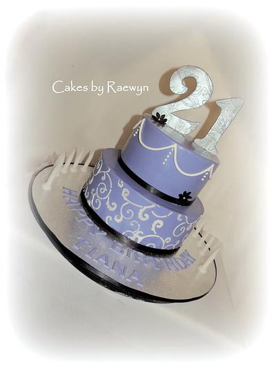 Tiana's 21st Cake - Cake by Raewyn Read Cake Design