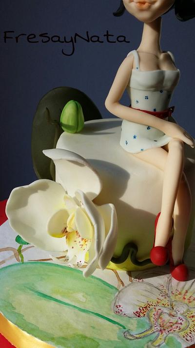"Orquídea" - Cake by Mayte Parrilla