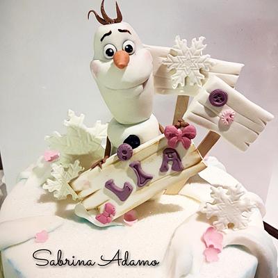 Olaf - Cake by Sabrina Adamo 