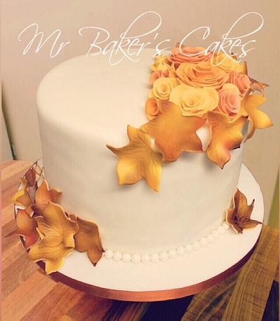 Autumn Wedding - Cake by Mr Baker's Cakes