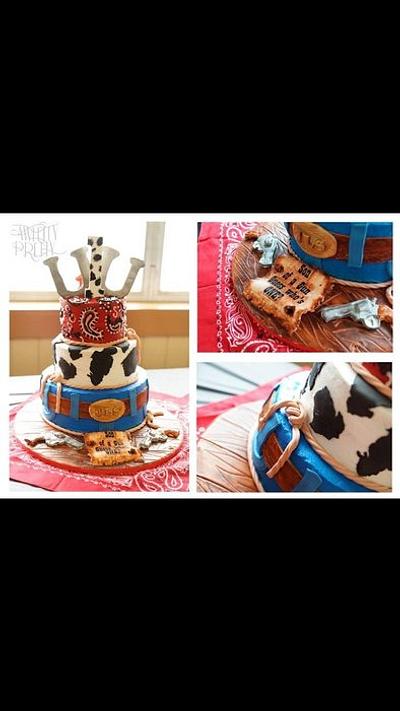 Cowboy western cake - Cake by Beverly Coleman 