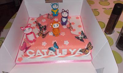 No1 Cake with Waybuloo characters  - Cake by Krazy Kupcakes 