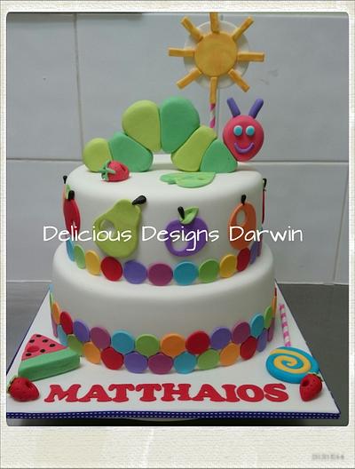 hungry caterpillar cake - Cake by Delicious Designs Darwin
