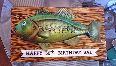 Bass Fish Cake - Cake by Custom Cakes by Ann Marie