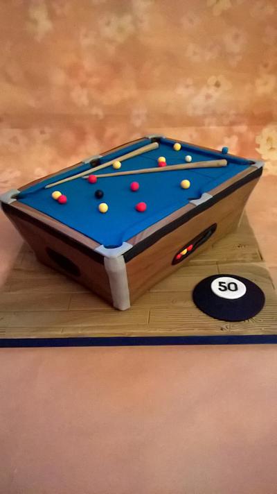 pool table cake - Cake by Caked