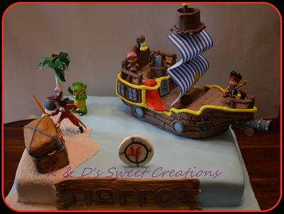 Jake and the Neverland pirates birthday cake - Cake by Konstantina - K & D's Sweet Creations