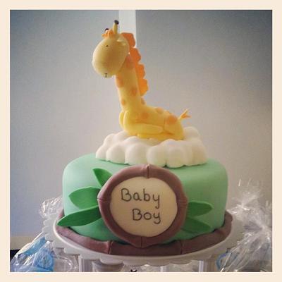 Baby Giraffe and Friends - Cake by Carrie