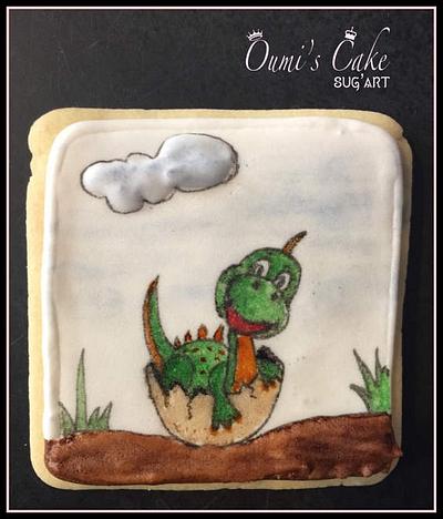 Cookie bébé dinosaure   - Cake by Cécile Fahs
