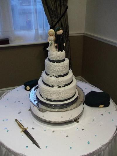 Winter Wonderland Wedding Cake - Cake by Claire G