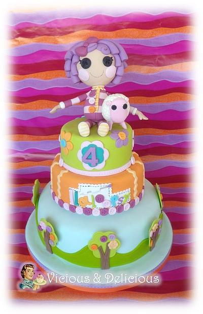 Lalaloopsy cake for my "Ilaloopsy"! - Cake by Sara Solimes Party solutions