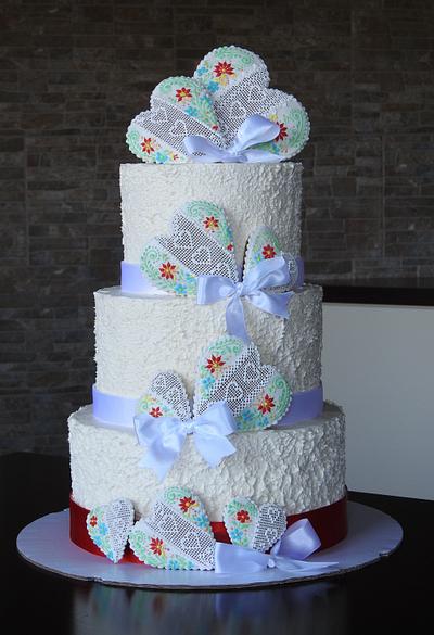 Folk wedding cake - Cake by MartaMc