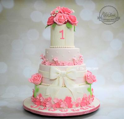 Floral birthday cake - Cake by The Cake Love by Hiral Desai