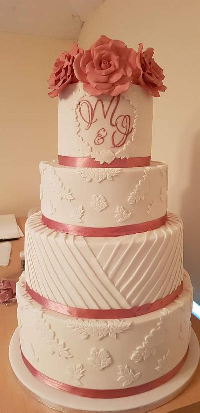 Wedding cake - Cake by yvonne