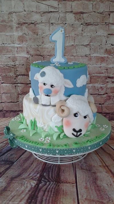 1st birthday cake - Cake by milkmade