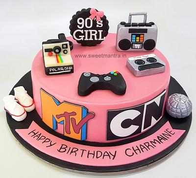 90s theme cake - Cake by Sweet Mantra Homemade Customized Cakes Pune