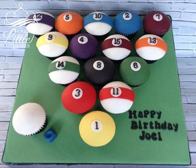 Pool Ball cupcakes - Cake by Great Little Bakes
