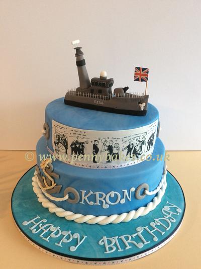 Navy cake!  - Cake by Popsue