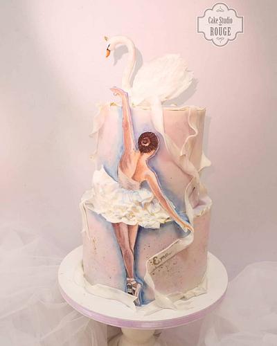Hand painted ballerina cake <3 - Cake by Ceca79