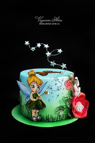 Tinker Bell on fairy glade - Cake by Alina Vaganova