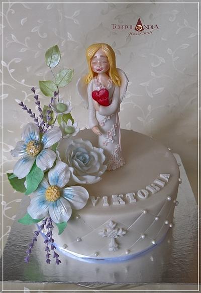 Angel & Confirmation cake - Cake by Tortolandia
