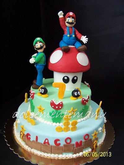 super mario bross cake! - Cake by Emanuela Cali'