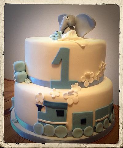 1st birthday cake - Cake by Jaclyn Campbell