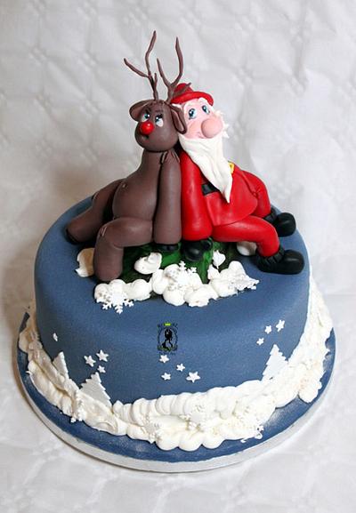 SANTA CLAUS & THE REINDEER - Cake by ARISTOCRATICAKES - cake design by Dora Luca