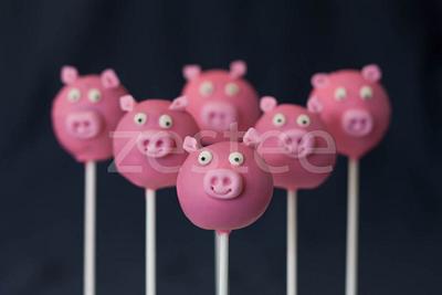 Pig cakepops - Cake by Rachel