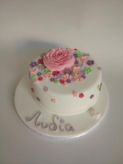Pink Rose - Cake by nef_cake_deco