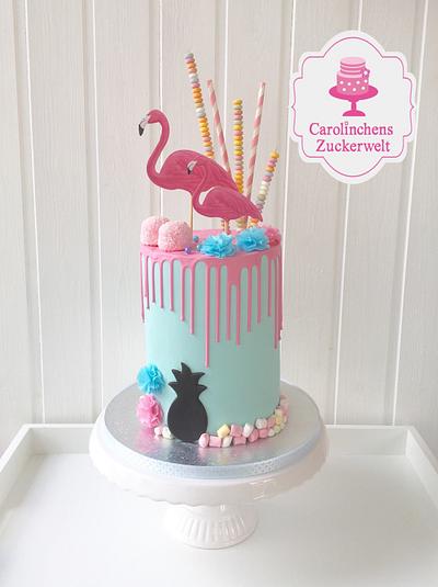 🌸 Flamingo - Dripcake 🌸 - Cake by Carolinchens Zuckerwelt 
