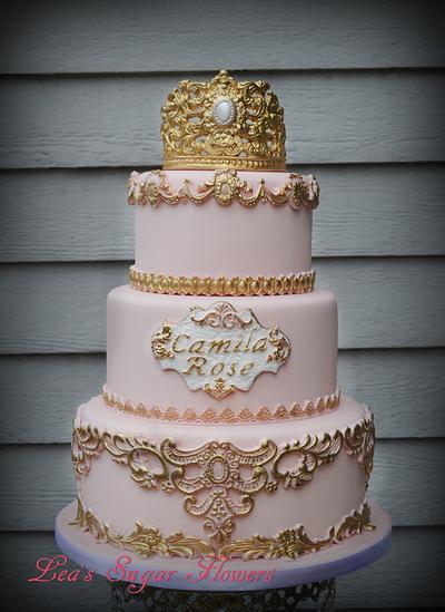 Princess Camila's 3 Tier Cake - Cake by Lea's Sugar Flowers