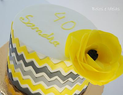 Chevron Cake - Cake by Bolos e Ideias by Patricia Pacheco