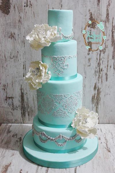 Tiffany Wedding Cake - Cake by The Velvet Cakes