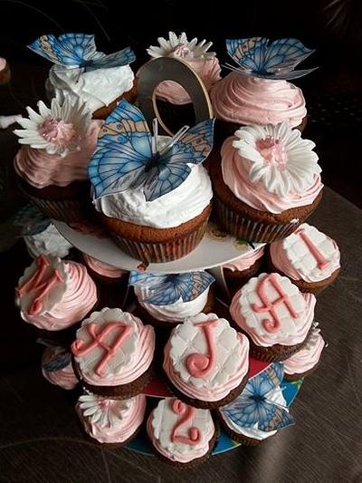 Butterflies cupcake  - Cake by Danguole