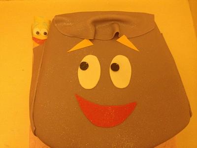 Dora Backpack - Cake by icedtouchcakes